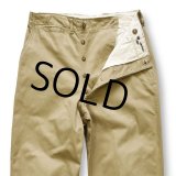 【40's】【ビンテージ】U.S.ARMY 米軍実物【43カーキ】【チノパンツ】【チノパン】【W31】 