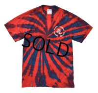 【ビンテージ】【青×赤】【タイダイ】【North Harford Middle School】【Tシャツ】【 サイズM】 