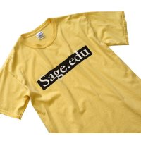 【ビンテージ】【黄】【Sage.edu】【Ｔシャツ】【サイズＭ】 