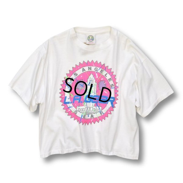 画像1: 90's【ビンテージ】USA製【LA.GEAR】ＬＡギア【クロップド Tシャツ】レディース古着 