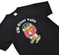 【ビンテージ】【UW River Falls】黒【Ｔシャツ】【サイズＭ】  