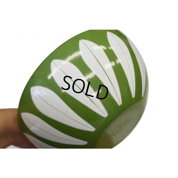 画像5: 【北欧】【キャサリンホルム】【ロータス】【ホーロー】【エナメルボウル】【緑×白】【18cm】