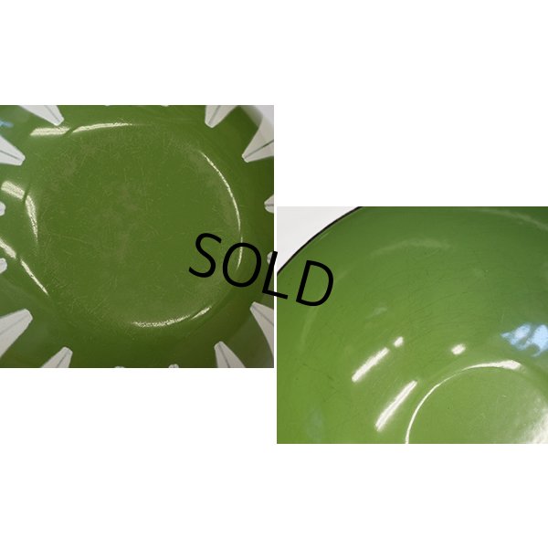 画像3: 【北欧】【キャサリンホルム】【ロータス】【ホーロー】【エナメルボウル】【緑×白】【18cm】