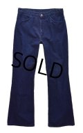 【ビンテージ】【USA製】【LEVI'S】【リーバイス６４６】ベルボトム【コーデュロイパンツ】【紺】タロン４２【646-1517】【34×33】 