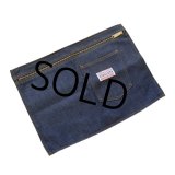 ほぼ未使用【ビンテージ】【AVONDALE】【タロンジップ】【デニム】【クラッチバッグ】 
