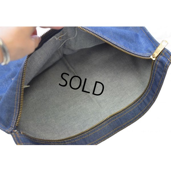 画像3: ほぼ未使用【ビンテージ】【AVONDALE】【タロンジップ】【デニム】【クラッチバッグ】