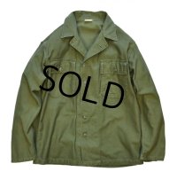 【60's】【米軍実物】【ビンテージ】【U.S.ARMY】【OG107】【ユーティリティシャツ】【サイズＭ】 