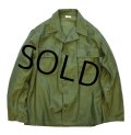 【60's】【米軍実物】【ビンテージ】【U.S.ARMY】【OG107】【ユーティリティシャツ】【サイズＭ】 