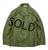 【60's】【米軍実物】【ビンテージ】【U.S.ARMY】【OG107】【ユーティリティシャツ】【サイズＭ】 