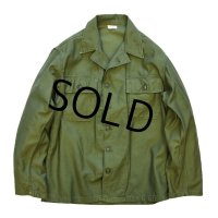 【60's】【米軍実物】【ビンテージ】【U.S.ARMY】【OG107】【ユーティリティシャツ】【サイズＭ】 