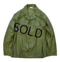 【60's】【米軍実物】【ビンテージ】【U.S.ARMY】【OG107】【ユーティリティシャツ】【サイズＭ】 