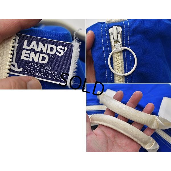 画像2: 【ビンテージ】【ランズエンド】Land's end【ランズエンド】ブルー【ボストンバッグ】 