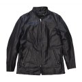 【ビンテージ】【黒】【ジップアップ】【オールドレザージャケット】【サイズ11】レディース古着 