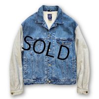 90's【ビンテージ】【オールドギャップ】【GAP】【デニム×スウェット】【Ｇジャン】【サイズＭ】 