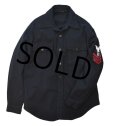 70's 【ビンテージ】米軍実物 U.S.NAVY【CPOシャツ】【17×35】 
