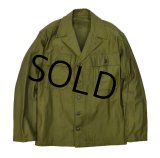 デッドストック【50's】【米軍実物】U.S.ARMY【ビンテージ】og107【ユーティリティシャツ】【平ボタン】【サイズＳ】 