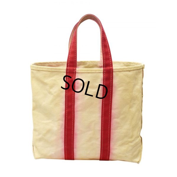 画像3: 耳付き80's【ビンテージ】 【ＬＬビーン】【L.L.bean】【キャンバス】【トートバッグ】【白×赤】【L.L.ビーン】 