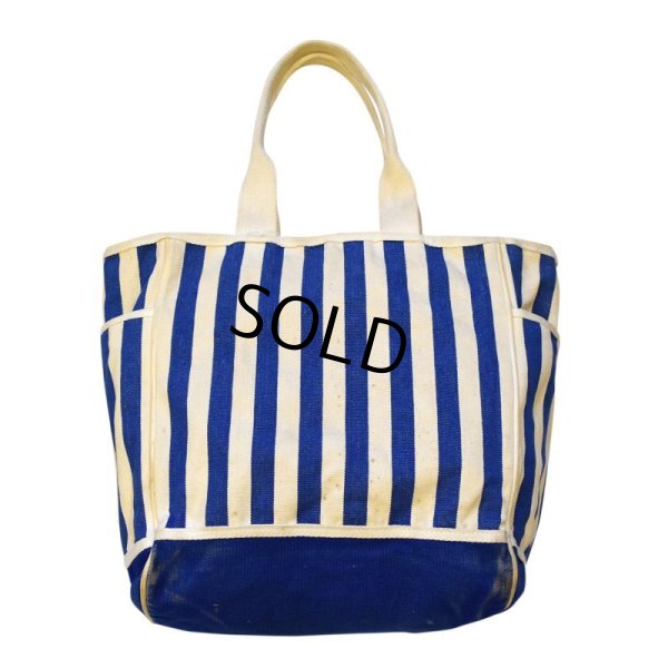 画像7:  【Merona sports】【青×白】【ストライプ】【生成り】【トートバッグ】