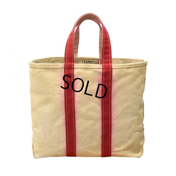 画像6: 耳付き80's【ビンテージ】 【ＬＬビーン】【L.L.bean】【キャンバス】【トートバッグ】【白×赤】【L.L.ビーン】 