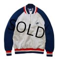 【ビンテージ】【ナイキ】【NIKE】【グレー×紺×白×赤】【ハーフジップスウェット】【サイズＳ程度】 