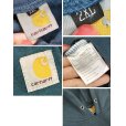 画像2: 【ビンテージ】【カーハート】carhartt【青】ロゴ入り【パーカー】【サイズ 2ＸＬ】<br> (2)