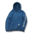 画像1: 【ビンテージ】【カーハート】carhartt【青】ロゴ入り【パーカー】【サイズ 2ＸＬ】<br> (1)