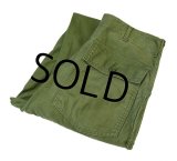 60's【米軍実物】【ビンテージ】【ベイカーパンツ】OG107【平ボタン】【ユーティリティパンツ】【32×35】 