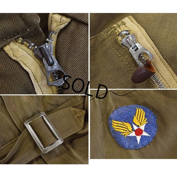 画像4: 40's【ビンテージ】【米軍実物】【USAAF】【A-4】【初期型 1st モデル】【フライトスーツ】【オールインワン】【つなぎ】【サイズ40】