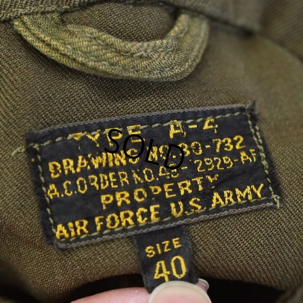 画像3: 40's【ビンテージ】【米軍実物】【USAAF】【A-4】【初期型 1st モデル】【フライトスーツ】【オールインワン】【つなぎ】【サイズ40】