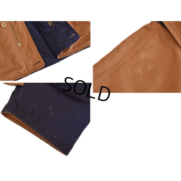 画像4: 【イタリー製】 【ビンテージ】【アクアスキュータム】【紺×ブラウン】【リバーシブルジャケット】【ウールジャケット】【サイズL】
