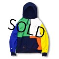【ラルフローレン】【POLO ralph lauren】【クレイジーパターン】【カラフル】【スウェットパーカー】【サイズＬ】 