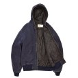 画像4: ビンテージ【carhartt】【カーハート】【紺】【ダック地】【キルティング裏地付き】【フルジップパーカー】【サイズＭ程度】<br> (4)