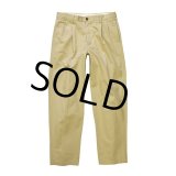  ビンテージ 【L.L.Bean】【ＬＬビーン】【ナチュラルフィット】【ベージュ】【２タック】【コットンパンツ】【33×32】 