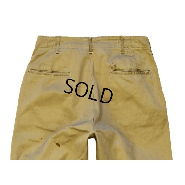 画像7: 【40's】【ビンテージ】U.S.ARMY 米軍実物【43カーキ】【チノパンツ】【チノパン】【32×33】