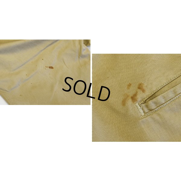 画像3: 【40's】【ビンテージ】U.S.ARMY 米軍実物【43カーキ】【チノパンツ】【チノパン】【32×33】