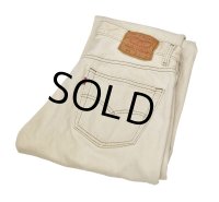 【ビンテージ】【USA製】【LEVI'S】【リーバイス５０１】501【生成り・オフホワイト】【デニムパンツ】【32x30】 