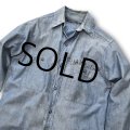 60's【ビンテージ】【U.S.NAVY】 【シャンブレーシャツ】【コットンシャツ】 