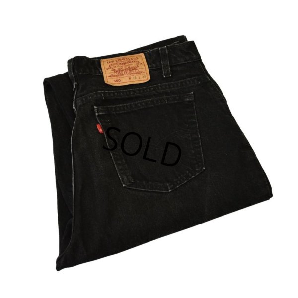 画像1: 【ビンテージ】【USA製】【LEVI'S】【リーバイス５６０】560【ブラックデニム】【デニムパンツ】【36Ｘ32】 