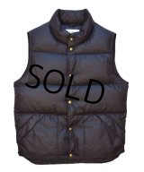 刻印ボタン【ビンテージ】【ＬＬビーン】【L.L.bean 】【黒】ダウンベスト【サイズＳ】 