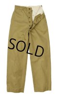 【50's】【ビンテージ】U.S.ARMY【米軍実物】【45カーキ】【チノパンツ】【チノパン】【W29程度】 