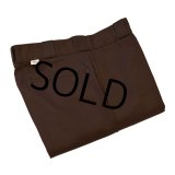 【デッドストック】USA製【ビンテージ】【ディッキーズ】【Dickies】【ブラウン】【ワークパンツ】【30×30】 