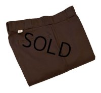 【デッドストック】USA製【ビンテージ】【ディッキーズ】【Dickies】【ブラウン】【ワークパンツ】【30×30】 