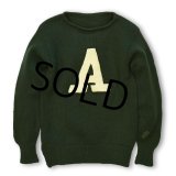 30's【ビンテージ】【スポルディング】【緑】ローゲージセーター 