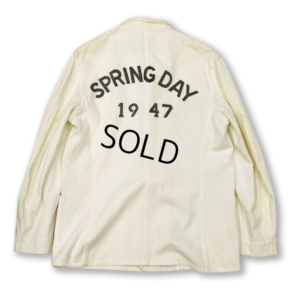 画像5: 【40's】【ビンテージ】【Phi Kappa Sigma】【SPRING DAY】【チェンジボタン】ドクロ【メモリアルジャケット】カバーオール【サイズ３８】 