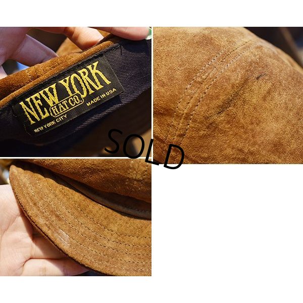 画像2: 【USA製】【ニューヨークハット】【NEWYORK HAT&CAP Co.】【スエード】【キャスケット】【ハンチング】【サイズＬ】【58ｃｍ程度】 