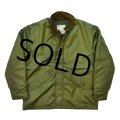 【ビンテージ】【80's】【米軍実物】【U.S.NAVY】【アルファ製】【ECWデッキジャケット】【インパーマブル】【サイズL】 