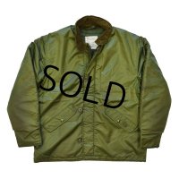 【ビンテージ】【80's】【米軍実物】【U.S.NAVY】【アルファ製】【ECWデッキジャケット】【インパーマブル】【サイズL】 