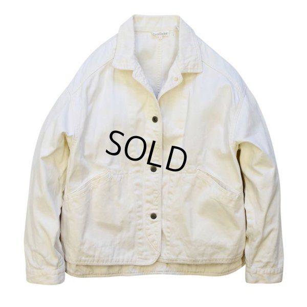 画像1: 【オールド】【Ann Taylor】【白】【ホワイトデニム】Ｇジャン【レディース デニムジャケット 】【サイズＬ】レディース古着 