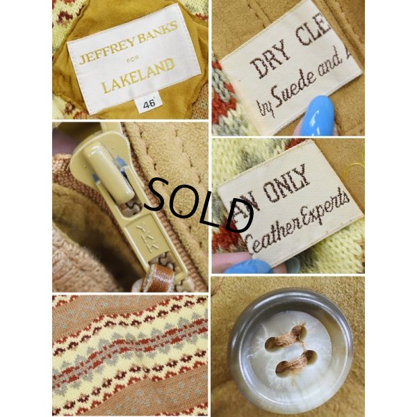 画像3:  【ビンテージ】【JEFEREY BANKS FOR LAKELAND】【ニット裏地】【スエードブルゾン】【スエードジャケット】【サイズ46】 