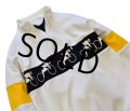 【ビンテージ】【TRAZZIA】【自転車】【白×紺×黄】ハーフジップスウェット【サイズS/M】 